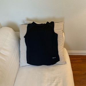 Women’s black rash guard for water activities and sun protection